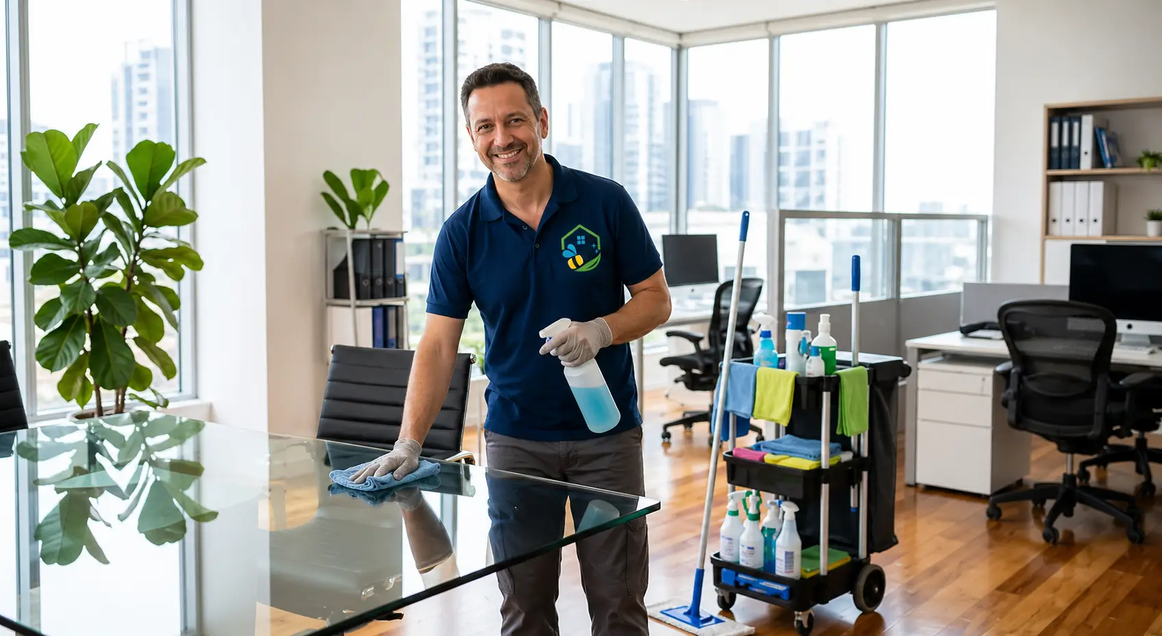 Professional office cleaning service in Baku