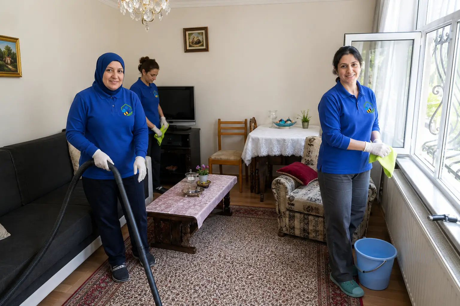 CleanBee professional cleaning team